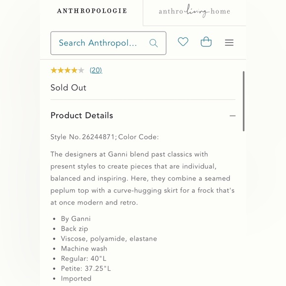 GANNI Eleanor Peplum Dress Black - stretch Large - Picture 6 of 12